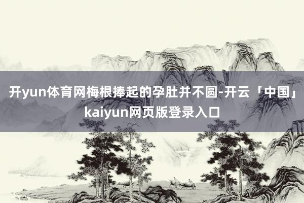 开yun体育网梅根捧起的孕肚并不圆-开云「中国」kaiyun网页版登录入口