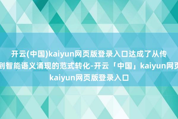 开云(中国)kaiyun网页版登录入口达成了从传统像素压缩到智能语义涌现的范式转化-开云「中国」kaiyun网页版登录入口