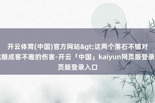 开云体育(中国)官方网站>这两个落石不错对海龙酿成客不雅的伤害-开云「中国」kaiyun网页版登录入口