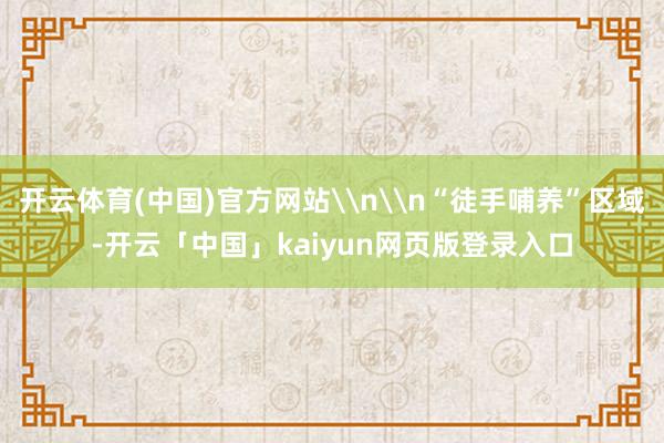 开云体育(中国)官方网站\n\n“徒手哺养”区域-开云「中国」kaiyun网页版登录入口