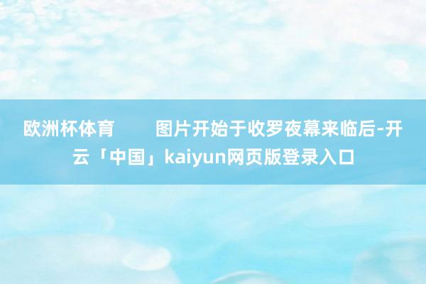 欧洲杯体育        图片开始于收罗夜幕来临后-开云「中国」kaiyun网页版登录入口
